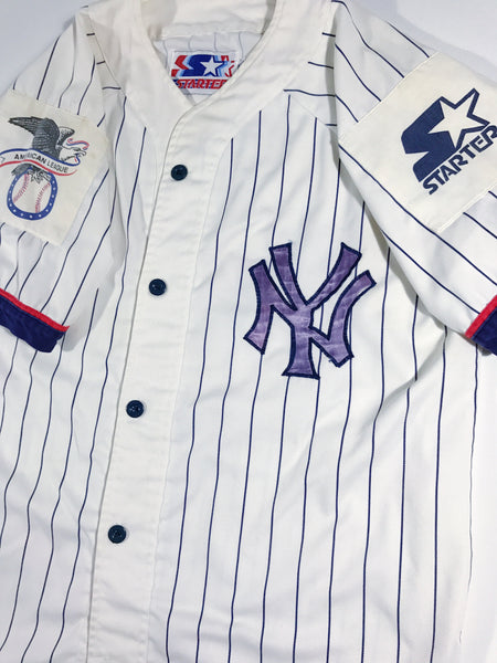 90s New York Yankees Starter Script Baseball Jersey 