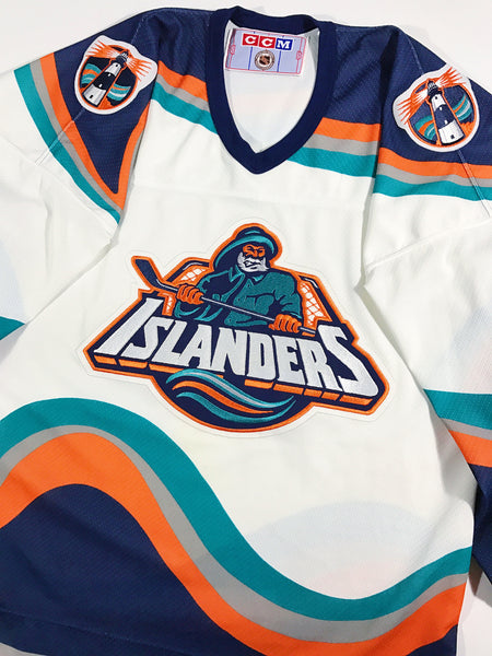 New York Islanders Vintage Fisherman Fanatics Jersey - Blank (S)