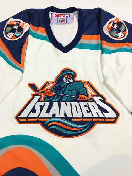 New York Islanders Vintage Fisherman Fanatics Jersey - Blank (S)