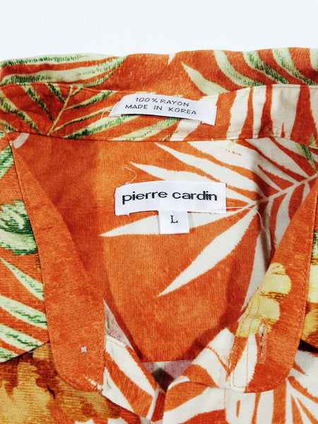 80s Pierre Cardin Rayon Hawaiian Shirt - Large