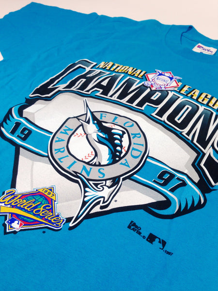 Florida Marlins World Series Champs Players Faces 1997 T-Shirt
